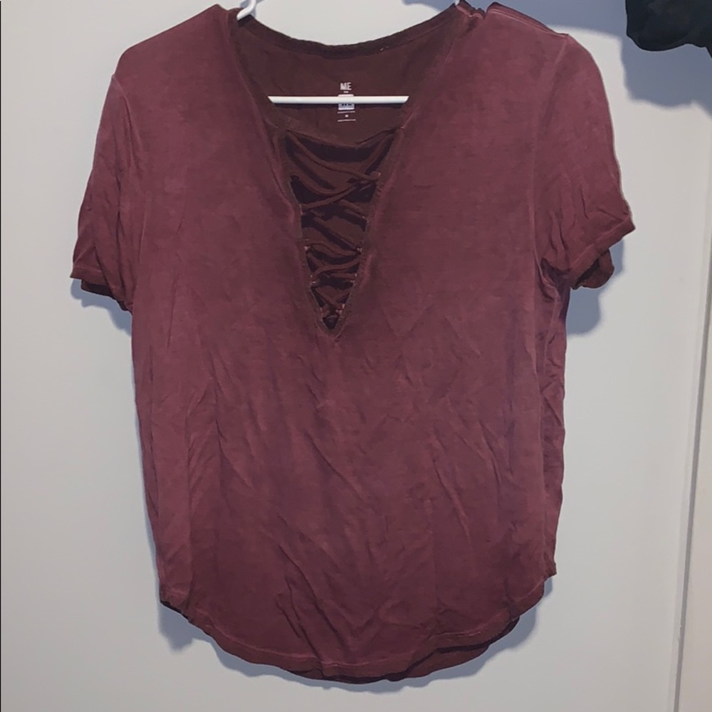 Lace up top